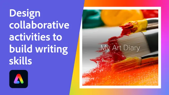 Create an art portfolio with Adobe Express